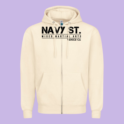 Navy Street Kingdom Mma Mixed Martial Arts Zipper Hoodie Designed By Artisfamous