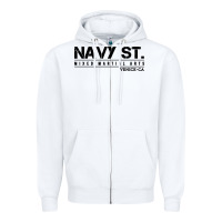 White navy street kingdom mma mixed martial arts Zipper Hoodie - artisFamous