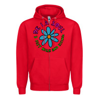 Red de la soul Zipper Hoodie - artisFamous