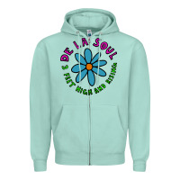 Seafoam de la soul Zipper Hoodie - artisFamous