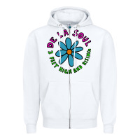 White de la soul Zipper Hoodie - artisFamous