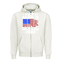 Oatmeal Heather vintage making america great since 2009 Zipper Hoodie - artisFamous