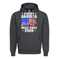 Smoke vintage making america great since 2009 Zipper Hoodie - artisFamous