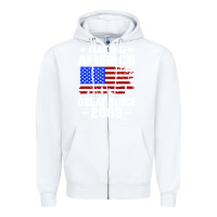White vintage making america great since 2009 Zipper Hoodie - artisFamous