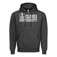 Charcoal Heather columbia university Zipper Hoodie - artisFamous