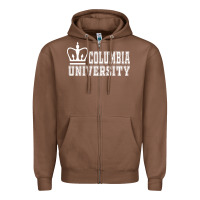 Chestnut columbia university Zipper Hoodie - artisFamous