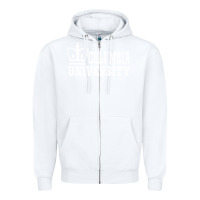 White columbia university Zipper Hoodie - artisFamous
