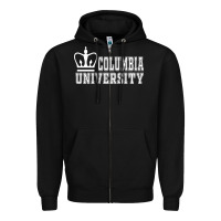 Black columbia university Zipper Hoodie - artisFamous