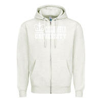 Oatmeal Heather columbia university Zipper Hoodie - artisFamous