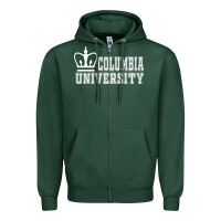 Sports Green columbia university Zipper Hoodie - artisFamous