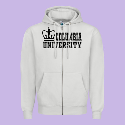 Columbia University Zipper Hoodie Designed By Artisfamous