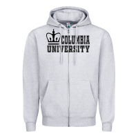 Heather Grey columbia university Zipper Hoodie - artisFamous