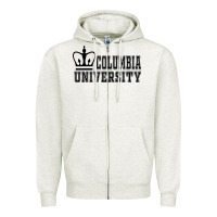 Oatmeal Heather columbia university Zipper Hoodie - artisFamous
