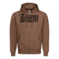 Chestnut columbia university Zipper Hoodie - artisFamous