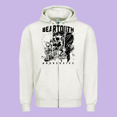 Beartooth Zipper Hoodie Designed By Artisfamous
