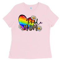 Bubblegum Pink Pride Mom Mother's Day Ladies Tee - FaDigitalArtStudio