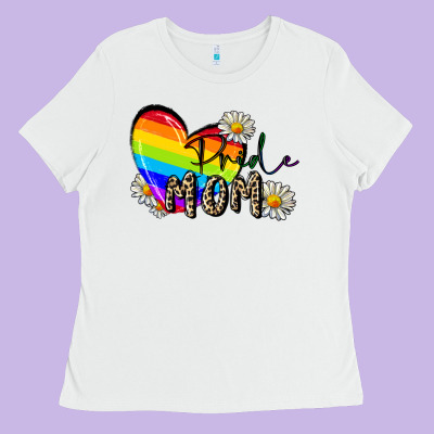 Pride Mom Mother's Day Ladies Tee Designed By Fadigitalartstudio