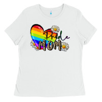 White Pride Mom Mother's Day Ladies Tee - FaDigitalArtStudio
