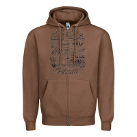 Chestnut schitt's creek fold in the cheese Zipper Hoodie - artisFamous