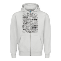 Dove Grey schitt's creek fold in the cheese Zipper Hoodie - artisFamous