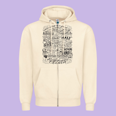 Schitt's Creek Fold In The Cheese Zipper Hoodie Designed By Artisfamous