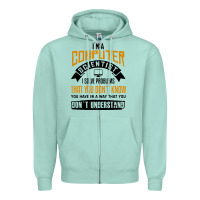 Seafoam computer scientist programmer Zipper Hoodie - artisFamous