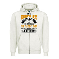 Oatmeal Heather computer scientist programmer Zipper Hoodie - artisFamous