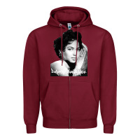 Burgundy dorothy dandridge Zipper Hoodie - artisFamous