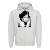 Dove Grey dorothy dandridge Zipper Hoodie - artisFamous