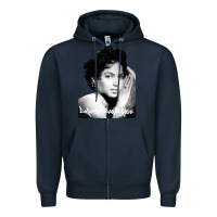 Navy dorothy dandridge Zipper Hoodie - artisFamous
