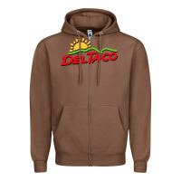 Chestnut del taco Zipper Hoodie - artisFamous