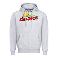 Heather Grey del taco Zipper Hoodie - artisFamous