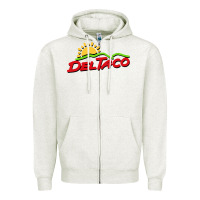 Oatmeal Heather del taco Zipper Hoodie - artisFamous
