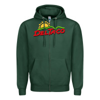 Sports Green del taco Zipper Hoodie - artisFamous