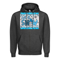 Charcoal Heather let it snow Zipper Hoodie - JahusDesignShop