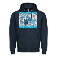 Navy let it snow Zipper Hoodie - JahusDesignShop