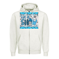 Oatmeal Heather let it snow Zipper Hoodie - JahusDesignShop