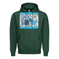 Sports Green let it snow Zipper Hoodie - JahusDesignShop