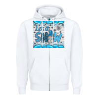 White let it snow Zipper Hoodie - JahusDesignShop
