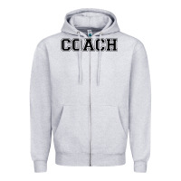 Heather Grey coach Zipper Hoodie - artisFamous