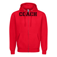 Red coach Zipper Hoodie - artisFamous