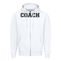 White coach Zipper Hoodie - artisFamous