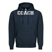 Navy coach Zipper Hoodie - artisFamous