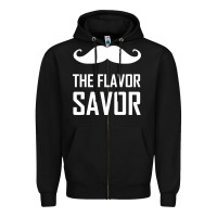 Black mustache the flavor savor Zipper Hoodie - artisFamous