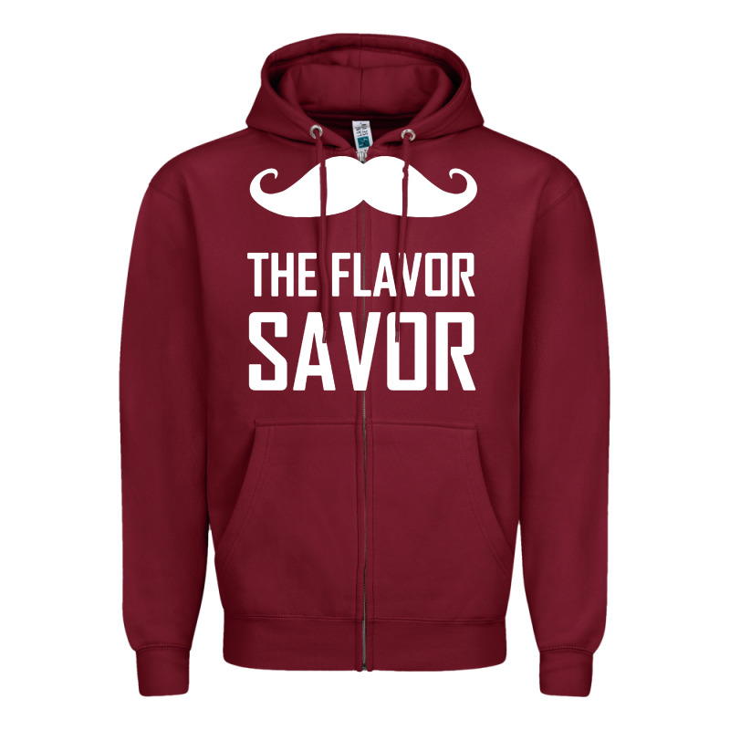 Mustache The Flavor Savor Zipper Hoodie by artisFamous | Teevron