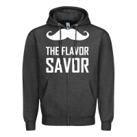 Charcoal Heather mustache the flavor savor Zipper Hoodie - artisFamous