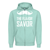 Seafoam mustache the flavor savor Zipper Hoodie - artisFamous