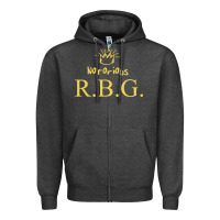 Charcoal Heather rbg ruth bader ginsburg Zipper Hoodie - artisFamous