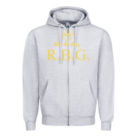 Heather Grey rbg ruth bader ginsburg Zipper Hoodie - artisFamous