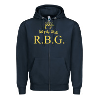 Navy rbg ruth bader ginsburg Zipper Hoodie - artisFamous